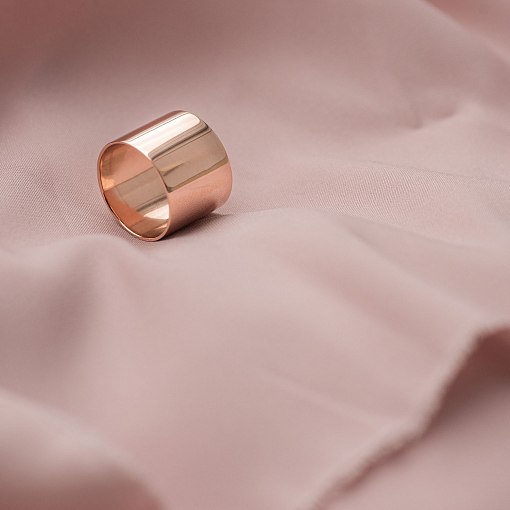 Золотое обручальное кольцо для гравировки обр00335