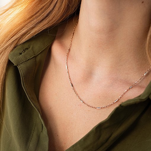 Кольє - ланцюжок у червоному золоті ц00455 4