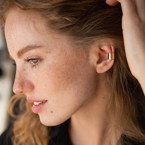 Серьга - каффа (желтое золото) с06951 6