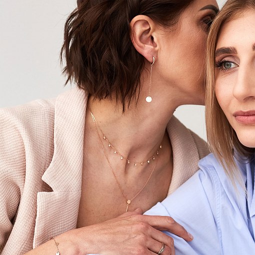 Браслет "Монетки" в красном золоте б04532 6