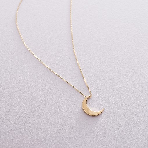 Колье "Луна" в желтом золоте кол01535