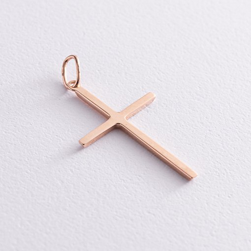 Золотой крестик без распятия п03122 3