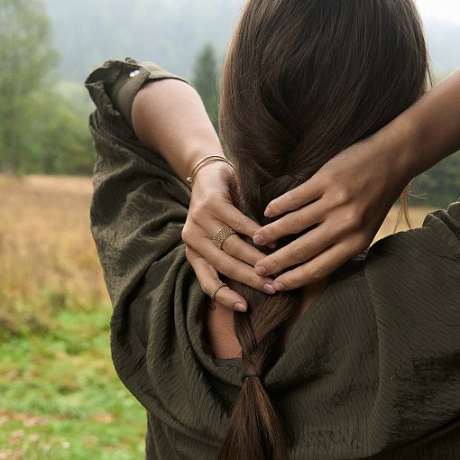 Кольцо "Рейчел" с шариками (желтое золото) к07333 20