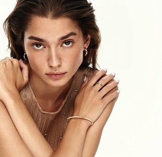 Кольцо "Monica" в красном золоте к08089 №2