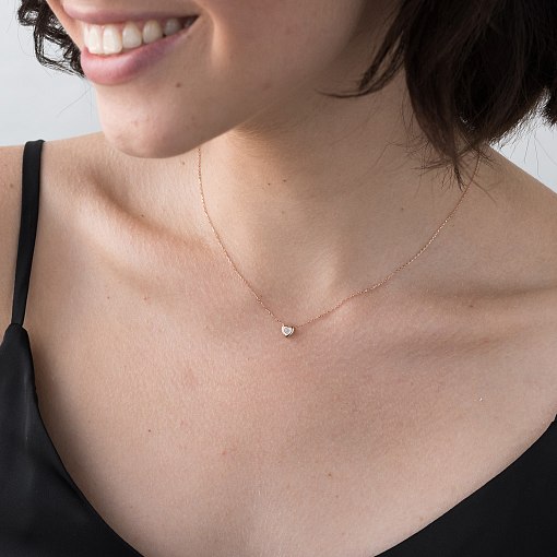 Колье Секретная любовь в красном золоте кол01204 3