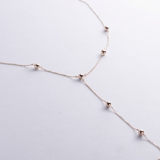 Колье "Шарики" в желтом золоте кол02507 3