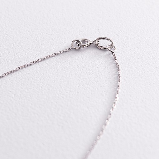 Подвійне золоте кольє з монеткою і фіанітом кол01588 2