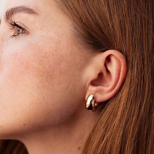 Серьги "Грация" в красном золоте с08955 3