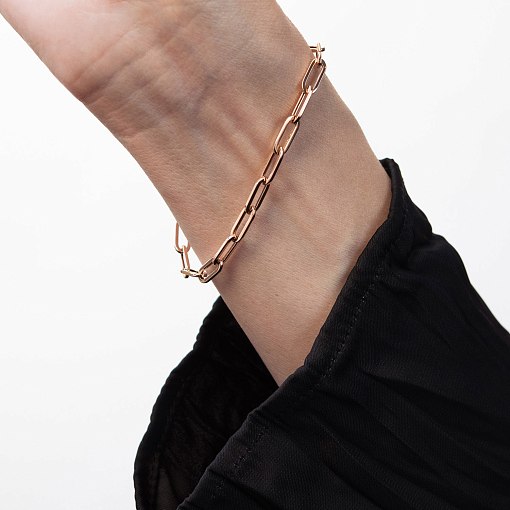 Браслет "Цепочка" в красном золоте б05640 3