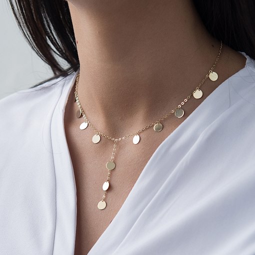 Кольє Монетки з жовтого золота кол01553 5