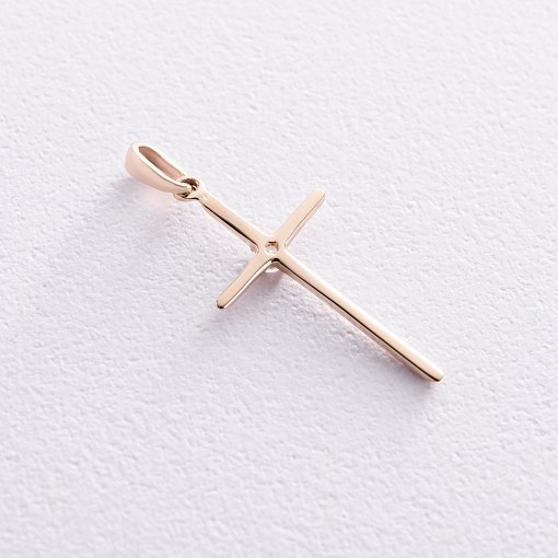 Золотой крестик с фианитом п03798 3