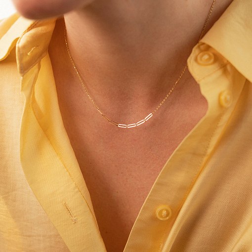 Кольє - ланцюжок в жовтому золоті кол02382 9