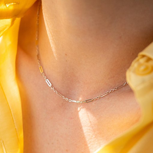 Кольє - ланцюжок в білому золоті кол02387 7