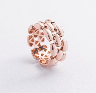 Кольцо "Charlie" в красном золоте к08370 №3