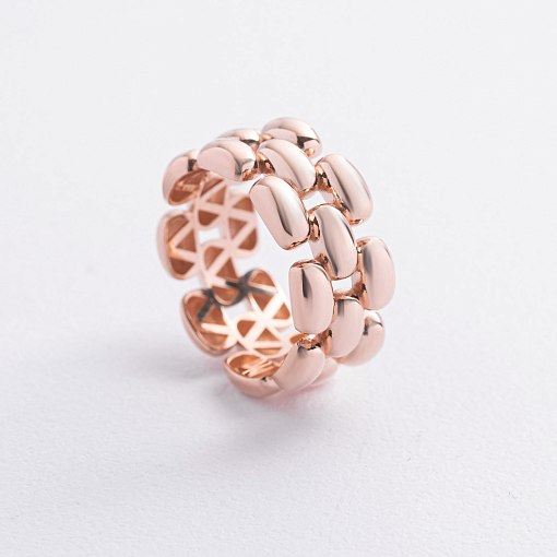 Кольцо "Charlie" в красном золоте к08370 5