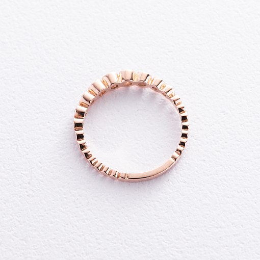 Золота каблучка з фіанітами к07571 5