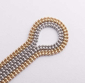 Браслет "Шарики" в белом золоте б05758 №5