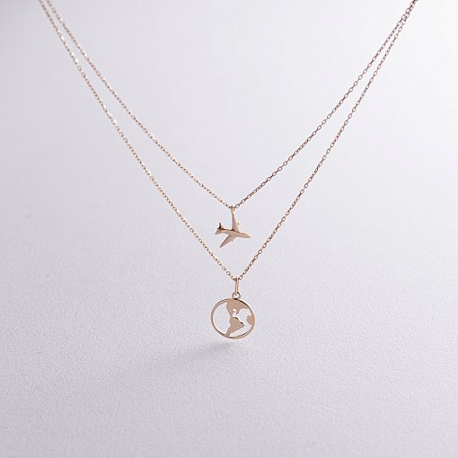 Кольє в жовтому золоті 