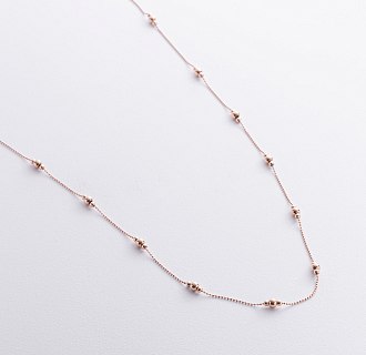 Колье "Шарики" в красном золоте кол02580 №3