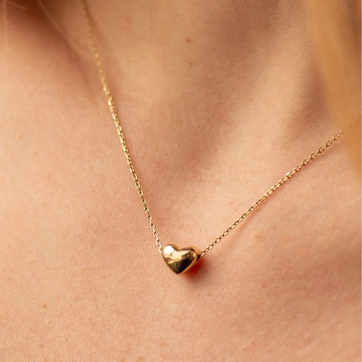 Золоте кольє із сердечком кол01339 8