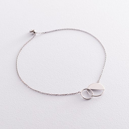 Золотой браслет "Переплетение" б04735 4