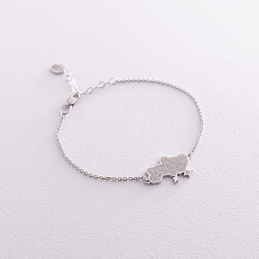 Золотой браслет "Украина" с бриллиантами 528341121