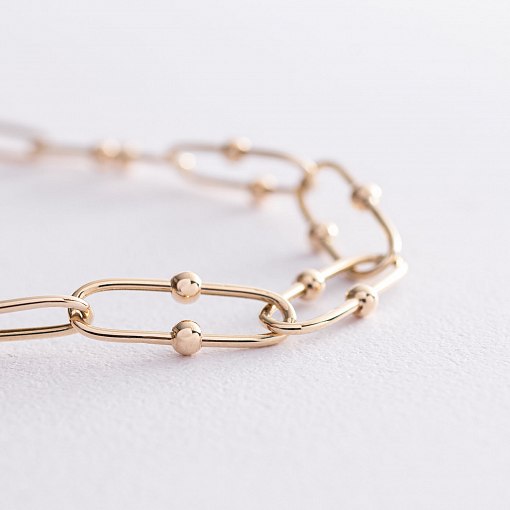 Колье "Фантазия" в желтом золоте кол01836 2