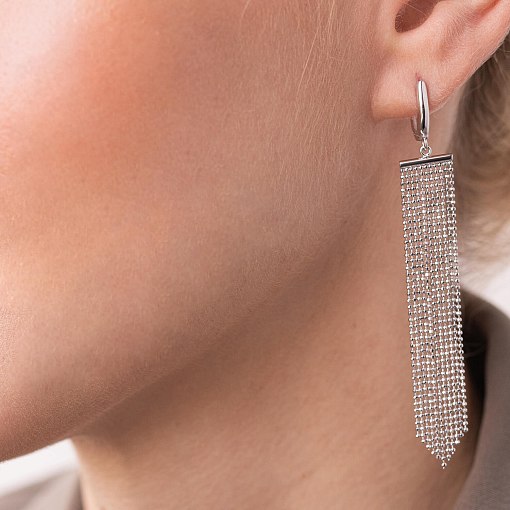 Золотые серьги "Водопад" с07876 5