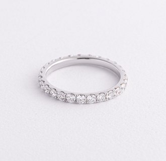 Золотое кольцо с дорожкой бриллиантов кб0612mi №2