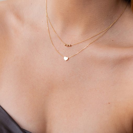 Подвійне золоте кольє 