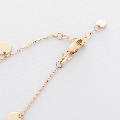 Браслет з монетами в жовтому золоті б04146 2