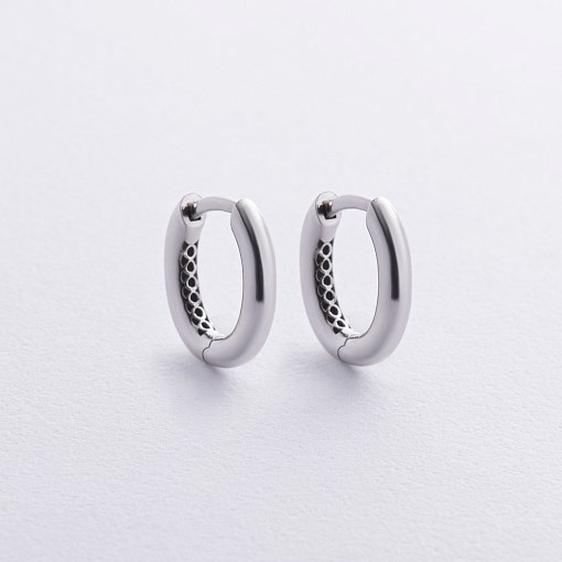 Серьги "Stella" в белом золоте с08880