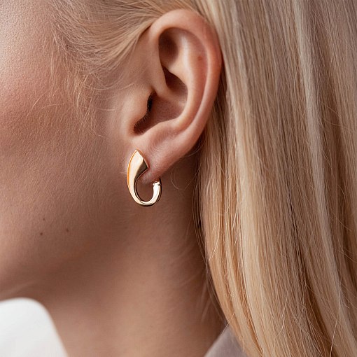 Золотые серьги "Шарлотта" с06087