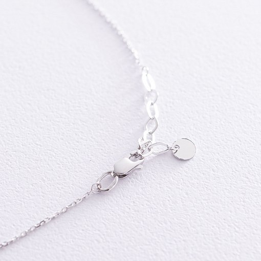 Кольє в білому золоті (можливе гравіювання) кол01587 2