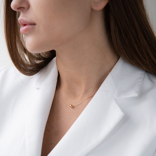 Колье "Шар" в желтом золоте (0.5 см) кол01759 6