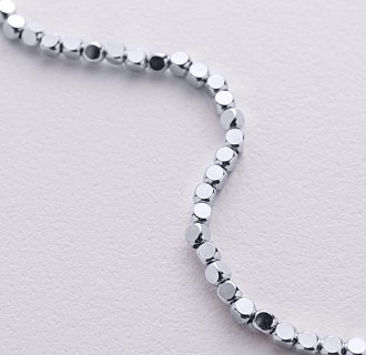 Браслет "Кубики" (белое золото) mini б05463 №5