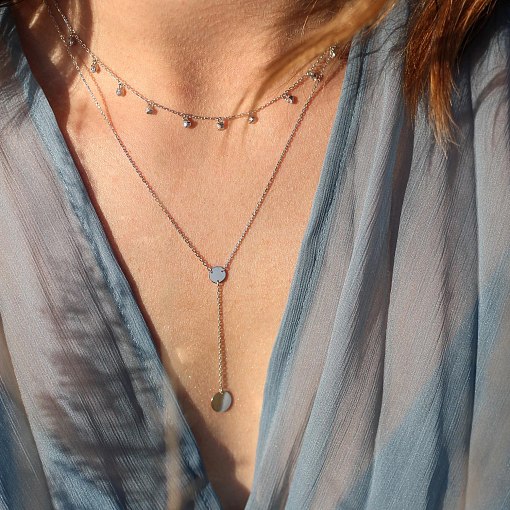 Подвійне золоте кольє 