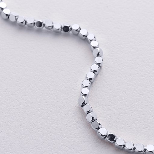 Браслет "Кубики" (белое золото) mini б05463 5