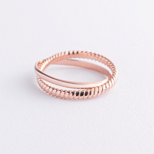 Кольцо "Yasmine" в красном золоте к07555 2