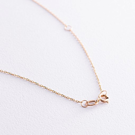 Колье "Булава" в желтом золоте кол02260 6