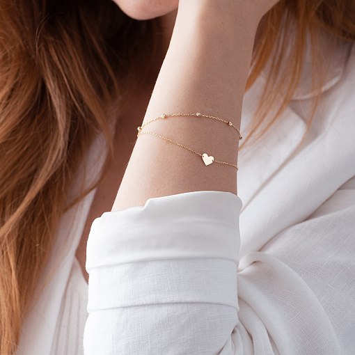 Подвійний золотий браслет 