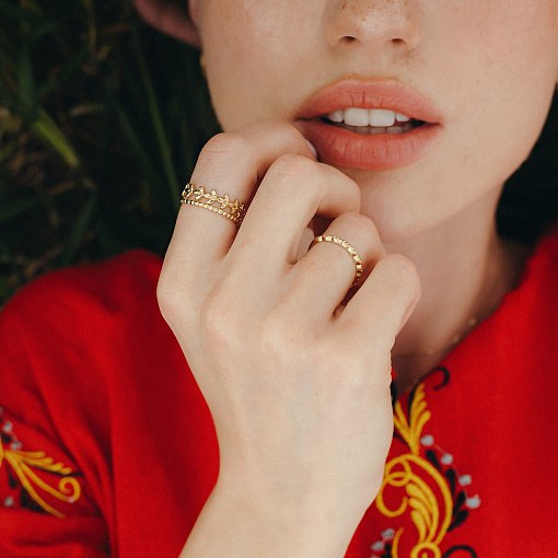 Каблучка в жовтому золоті к06719 2