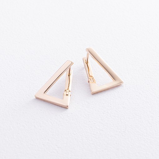 Серьги "Импровизация" в желтом золоте с07321 5