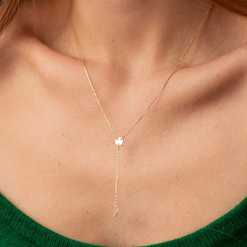 Золотое колье "Монетки" (возможна гравировка) кол02499 2