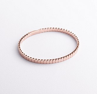 Жесткий браслет "Kylie" в красном золоте б05825 №7