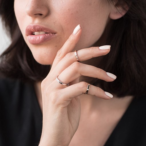 Каблучка Мерехтіння в жовтому золоті к02949 5