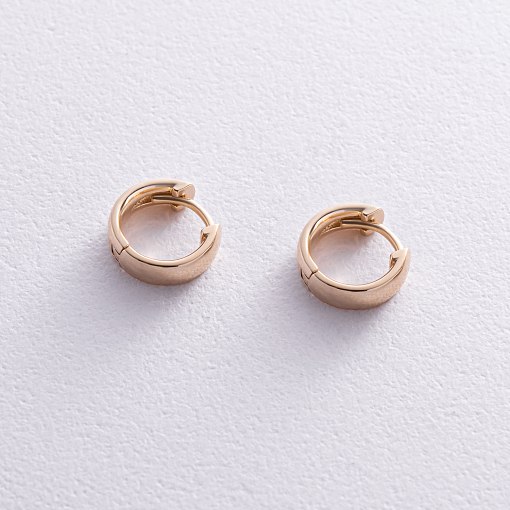 Серьги - кольца в желтом золоте с08378 3