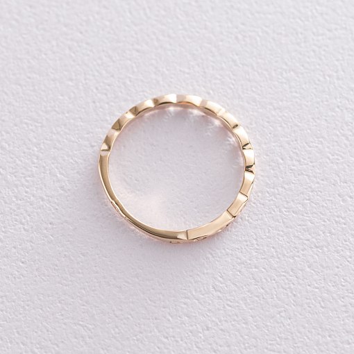 Каблучка в жовтому золоті к06719 4