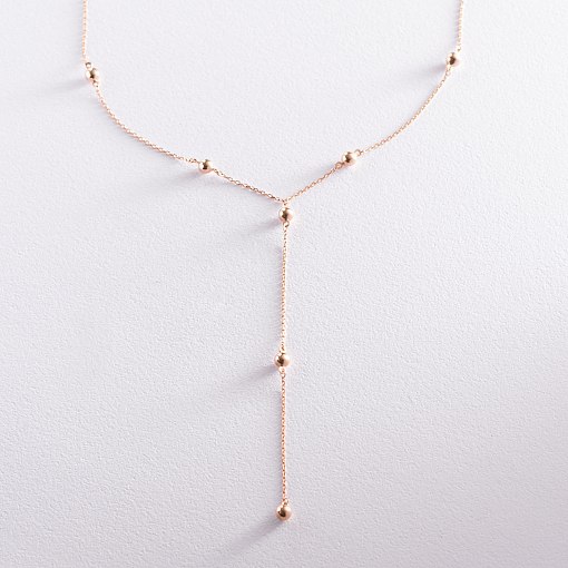 Золотое колье "Шарики" кол01918