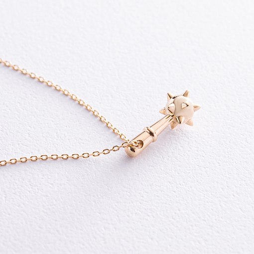 Колье "Булава" в желтом золоте кол02260 5